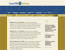 Tablet Screenshot of guardhillholdings.com